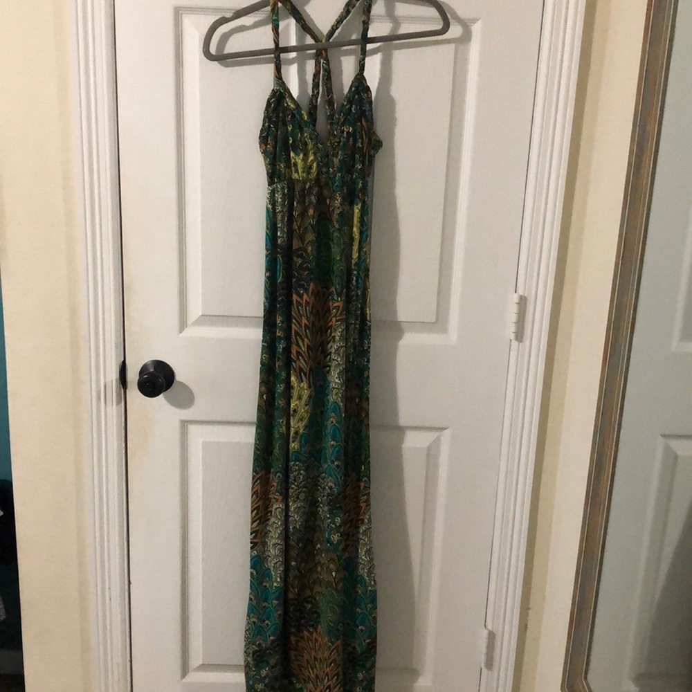 Peacock Maxi Dress